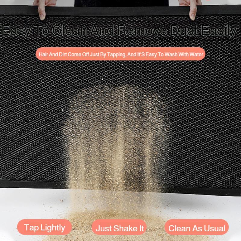 Hotel Anti-slip Floor Mats Elastic Super Soft Entrance 3D Mesh Heavy Duty DoorMats Outdoor Villa Welcome Mat Anti-fouling Doormat Easy To Clean