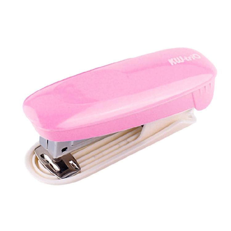 Desktop Stapler 20 Sheet Capacity with Staple Remover Labor-Saving Stapler Multifunctional Stapling Machine for Office розовый
