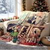 Pettersson und Findus Pattern Blanket for Home Decoration, Bed, Sofa, Car Travel, Camping, Suitable for All Seasons, Birthday Christmas Gift