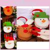 Niedliche Weihnachtsgeschenk-Aufbewahrungstaschen mit Designs von Weihnachtsmann und Rentieren
