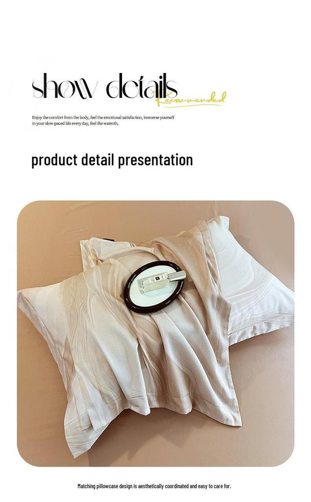 Pure Cotton Fresh Style Bedding Set: Modern Minimalist Duvet Cover, Sheet & Fitted Sheet for Spring/Summer