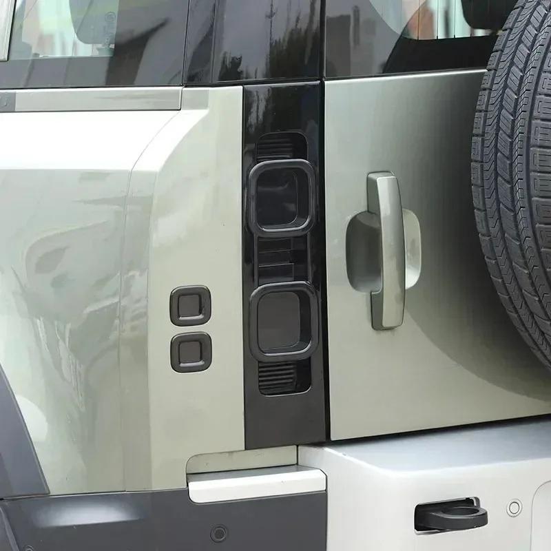 Exterior Car Accessories For Land Rover Defender 90 110 130 -2026 ABS Blackened Car Rear Lamp Shade Light Cover Trim
