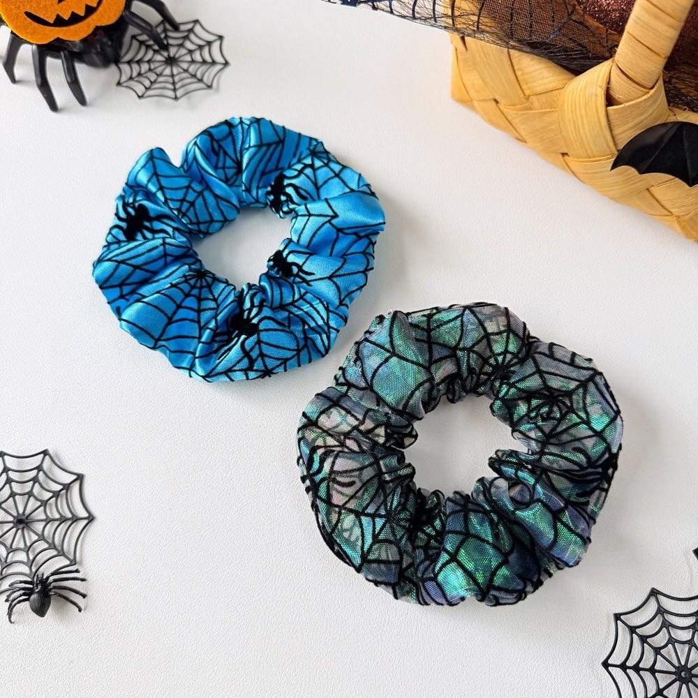 Gothic Pumpkin Hair Clip Bat Halloween Scrunchie Fashion Spider Web Hair Bow Masquerades