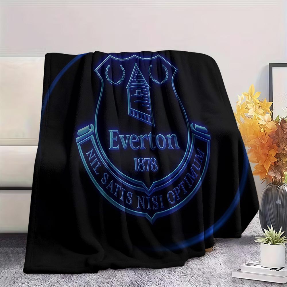 Everton Football Club Flannel Blanket, High quality Comfortable for All Seasons, Home Decor, Warmth and Comfort