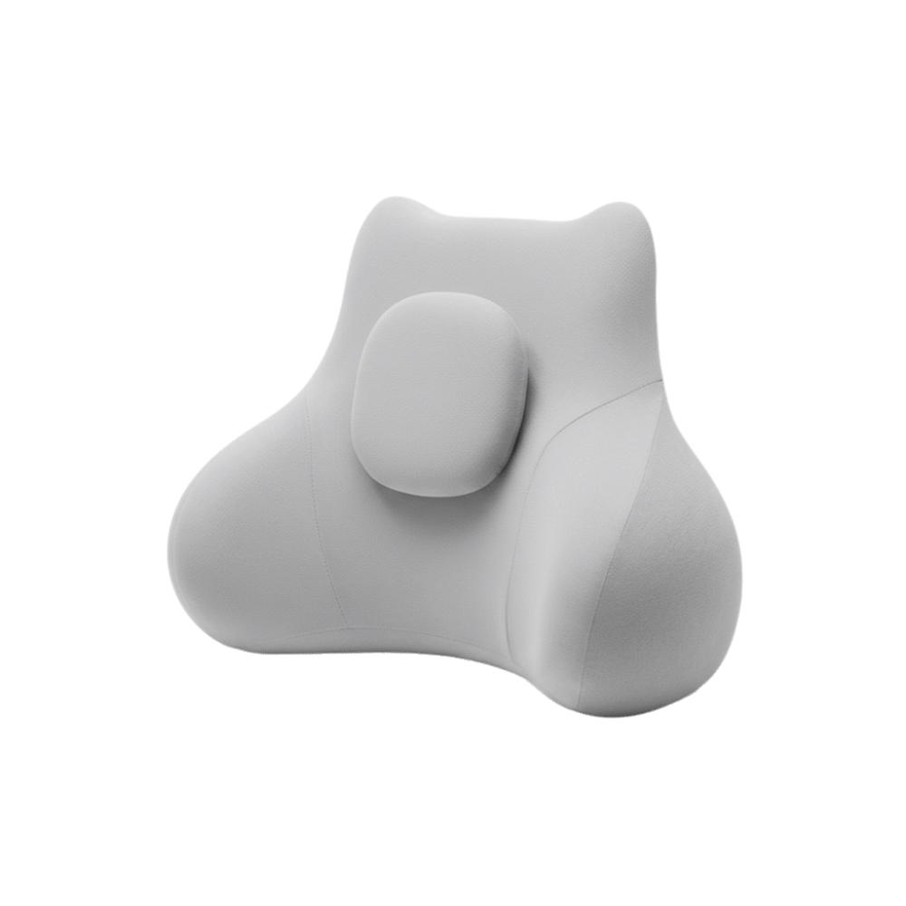 Ergonomic Lumbar Support Cushion Rebound Comfort Padding Chair Back Cushion Breathable Waist Support Pad Travel Backrest серый 7790₽