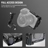 NEEWER CA011 Camera Cage for Sony FX3 FX30 with HDMI Cable Clamp NATO Rail ARRI Positioning Holes 1/4 3/8 Screws XLR Handle Compatible