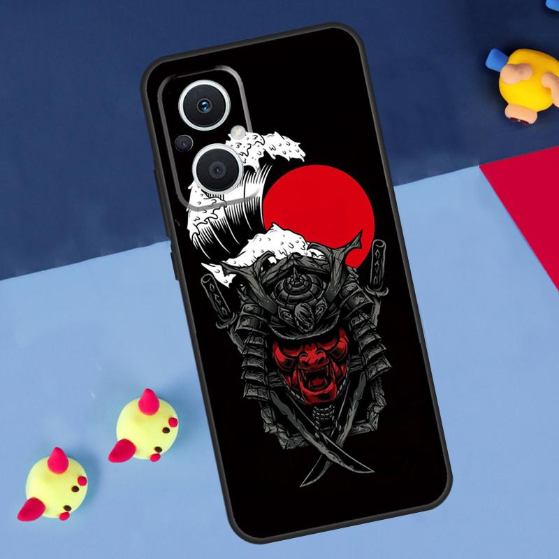 Samurai Oni Mask For OPPO Reno 14F 13F 12F 11F 10 11 12 13 14 Pro 8T 7 8 Lite OPPO Find X6 X5 X8 X9 Pro Case