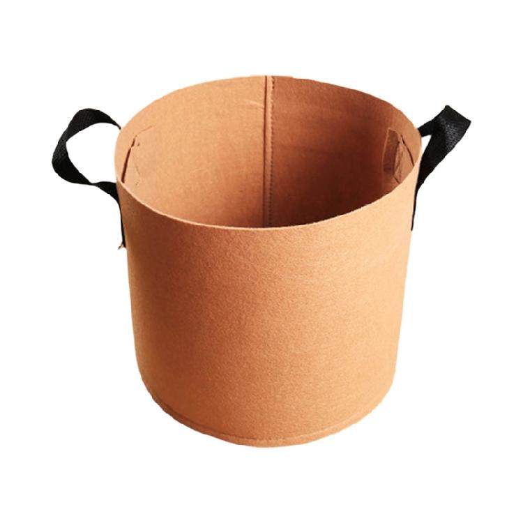 Nonwoven Fabric Grow Bags Garden Plant Pots with Handle Nonwoven Texture Suitable for Growth of Vegetables and Flowers
