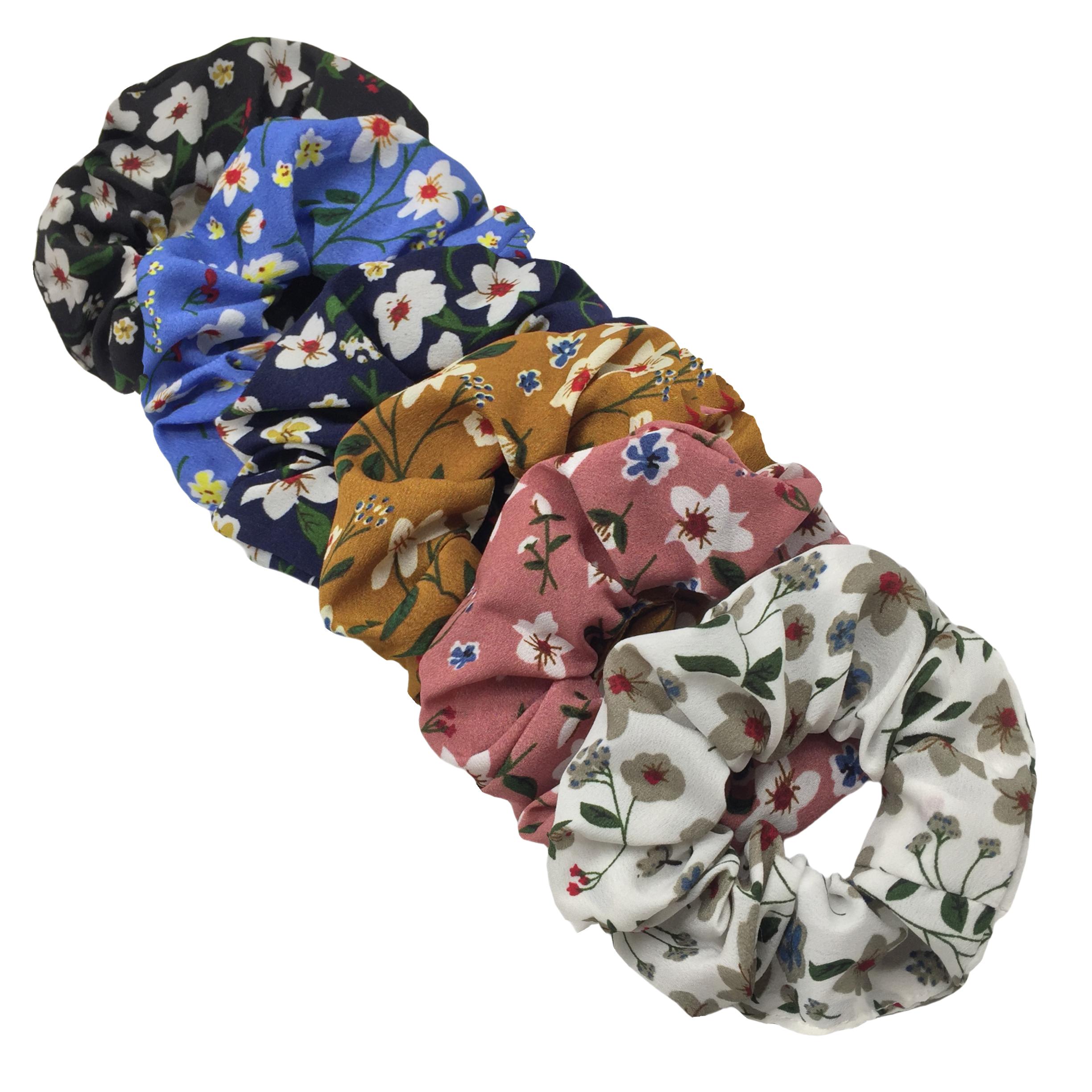 

6 шт./лот Аксессуары для волос Резинки Держатели Головные уборы Завязки Принт Мелкий Женские Девичьи Скранчи Милые Сладкие