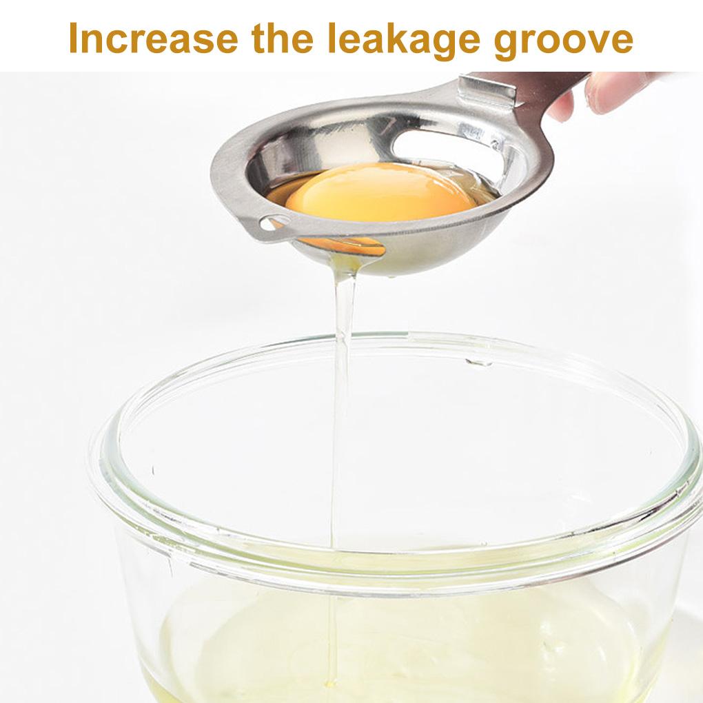 Egg Separator Stainless White Yolk Filter Egg Sieve Extractor Kitchen Gadget Cooking Tool