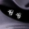 Real 925 Silver Zircon Star Hoop Earrings For Women Classic Fine Jewelry Small Niche Light Accessories
