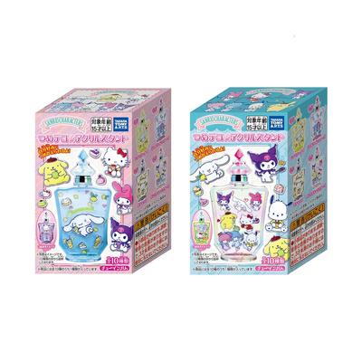 TAKARATOMY A.R.T.S Sanrio Personages Tsume Deco Acryl Standaard Kauwgom Snoep Speeltje [DoosSet van 10]