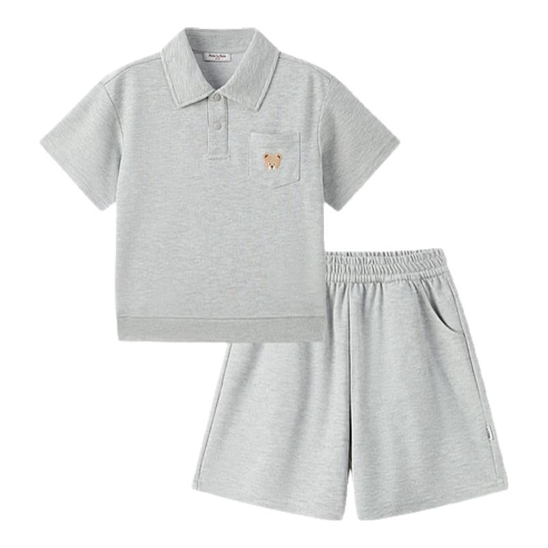 PawinPaw Boys' Cartoon Bear Quick-Dry Summer Set