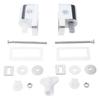 Universal Toilet Attachment Smooth Closing Hinges Easy Installation for Bathroom