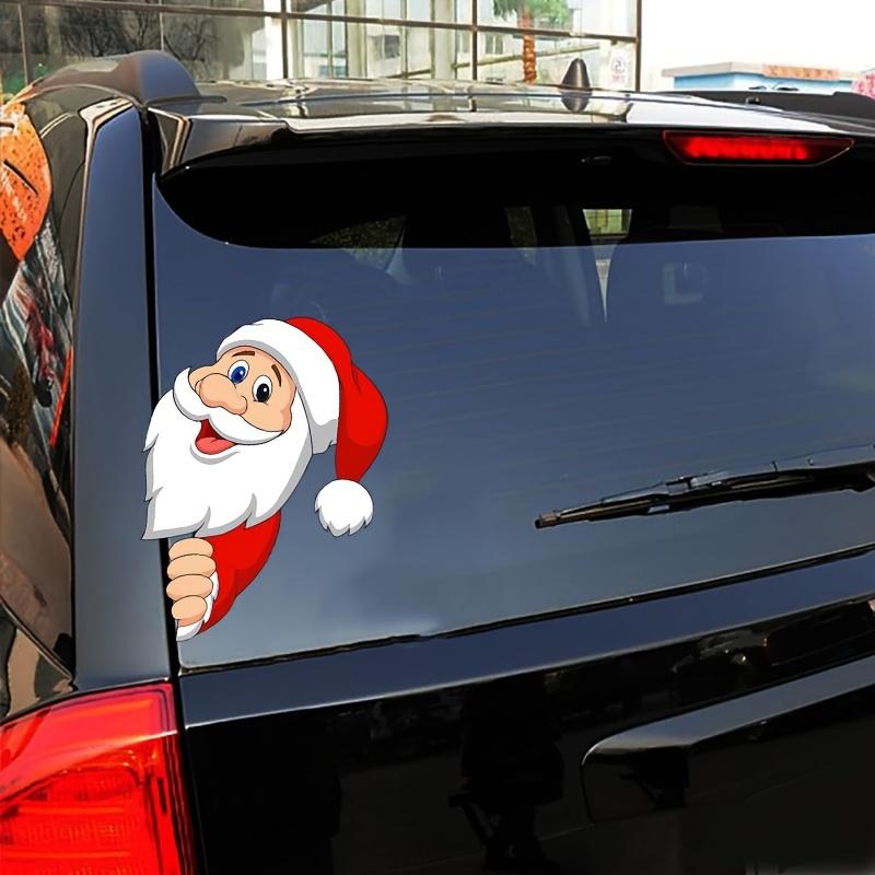 Christmas Car Decal Sticker Creative Window Bumper Sticker with and for Holiday Vehicle Decoration