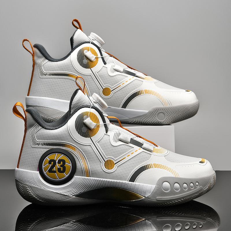 

Баскетбольные кроссовки большого размера, молодежная спортивная обувь, мужские амортизирующие противоскользящие дышащие кроссовки, трендовые баскетбольные кроссовки 36 золотой