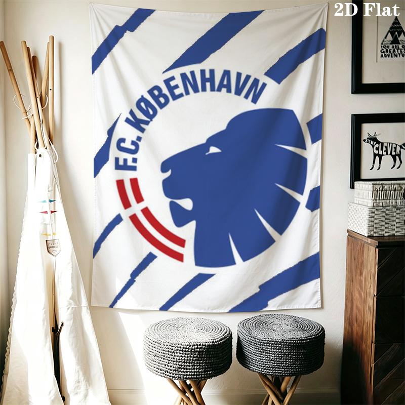 F.C. Copenhagen Wall Tapestry Aesthetic Wall Hanging Printed Fabric Blanket Decorative Tapestries for Bedroom Living Room Home Decor