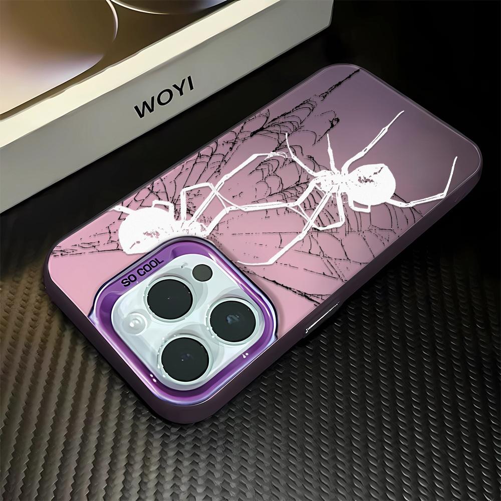 Spiders Weave Webs Phone Case For IPhone 16 14 15 Plus 11 12 13 17 Pro Max Case 16E 17 Air Shockproof Hard Pattern Cover Fundas