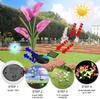 1PC 4 Heads Calla Lily Solar Pile Light, Solar Garden Light, Outdoor Waterproof Terrace Porch Backyard Garden Passage Decoration