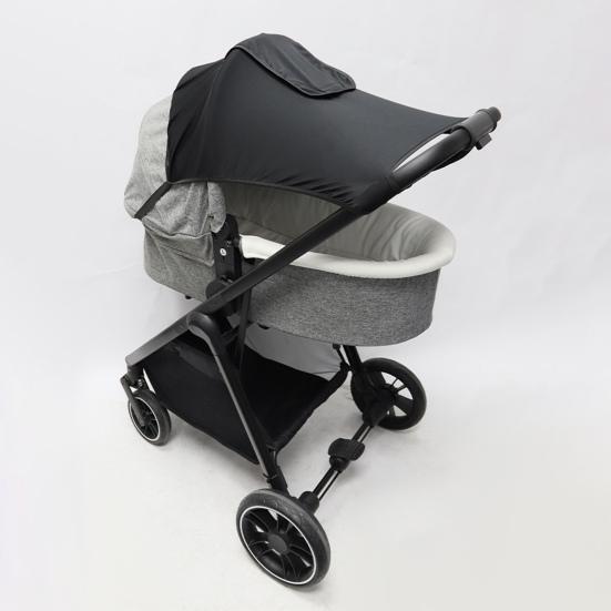 Stroller Sun Shade UV Protection Foldable Wind Dust Cover for Baby Strollers Adjustable Rain Cover for Car Seats Prams