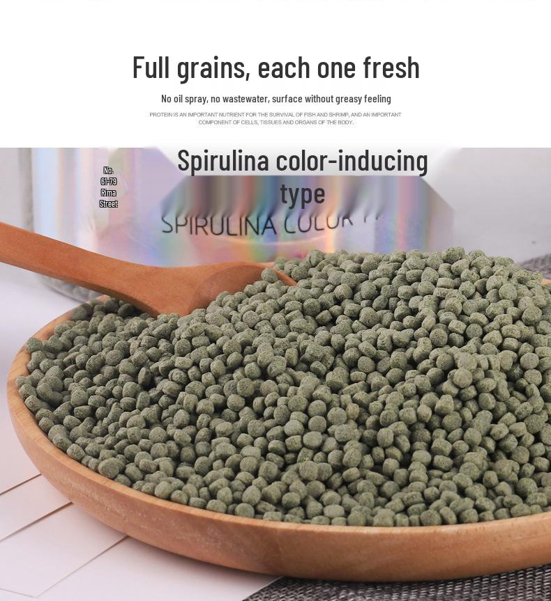 Color Enhancing Fish Food for Koi, Goldfish, and Tropical Ornamental Fish