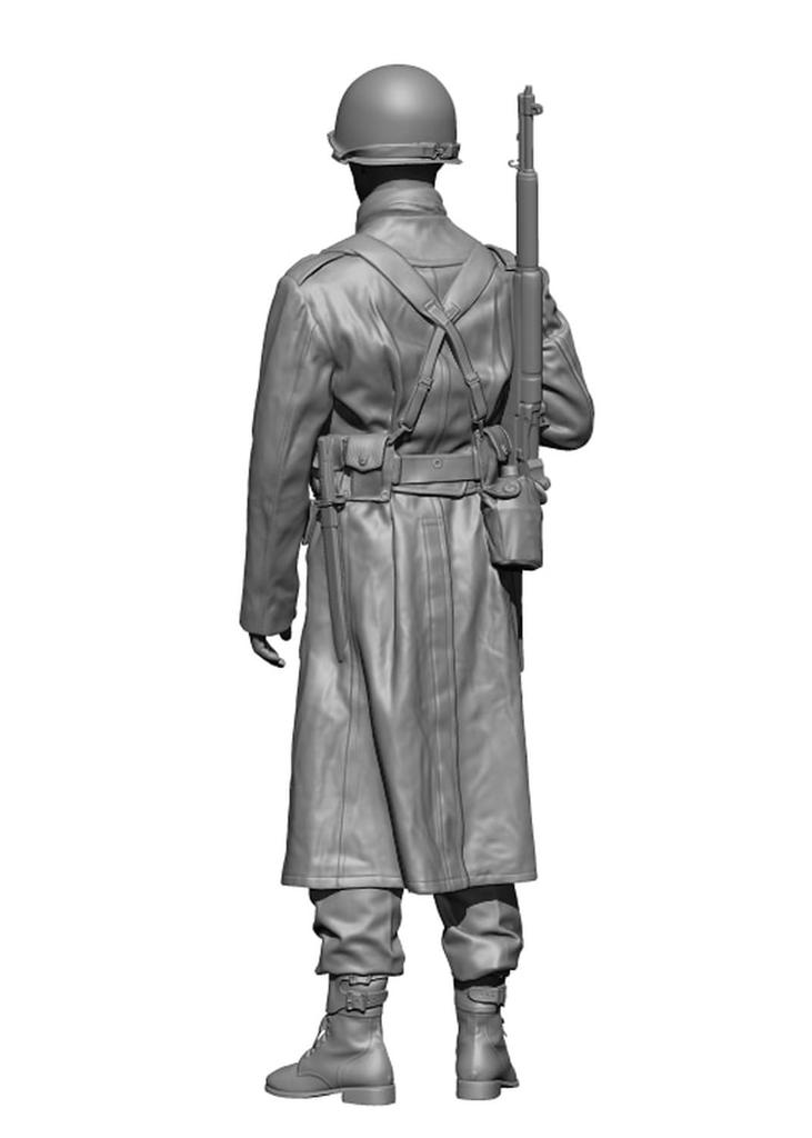 H3 Model WW2 US Army Rifleman Battle of the Bulge Resin Kit HS35091 1/35 (Man)