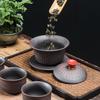 Zhi Shi Purple Clay Ceramic Gongfu Tea Set