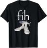 Fih Shoes Pesce Divertente Pesce Scritto Male Pesce Meme Fih Chiamata Umorismo Maglietta