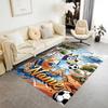 Bluey's Soccer Adventure Customized Name Floor Mat Perfect for Foyer Entryway Dining Room Hallway Anti-slip Rug Decorate Offices