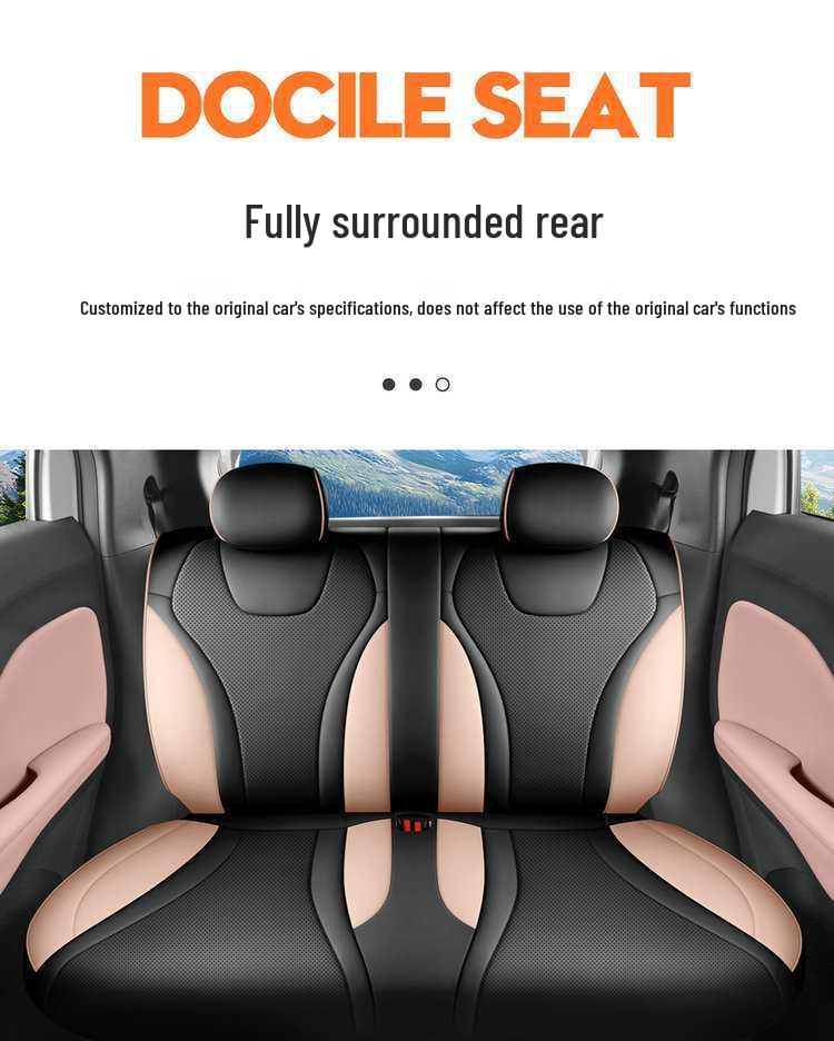 Cojín de Asiento de Coche de Cuero Seagull Modelo 26 - Edición Vitalidad y Libertad, Cobertura Total para Todas las Estaciones.