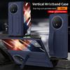 For Huawei Honor Magic V6 Case Hard Silicone Wrist Strap Folding Protective Back Cover Case For Magic V6 With Glass Film Shell