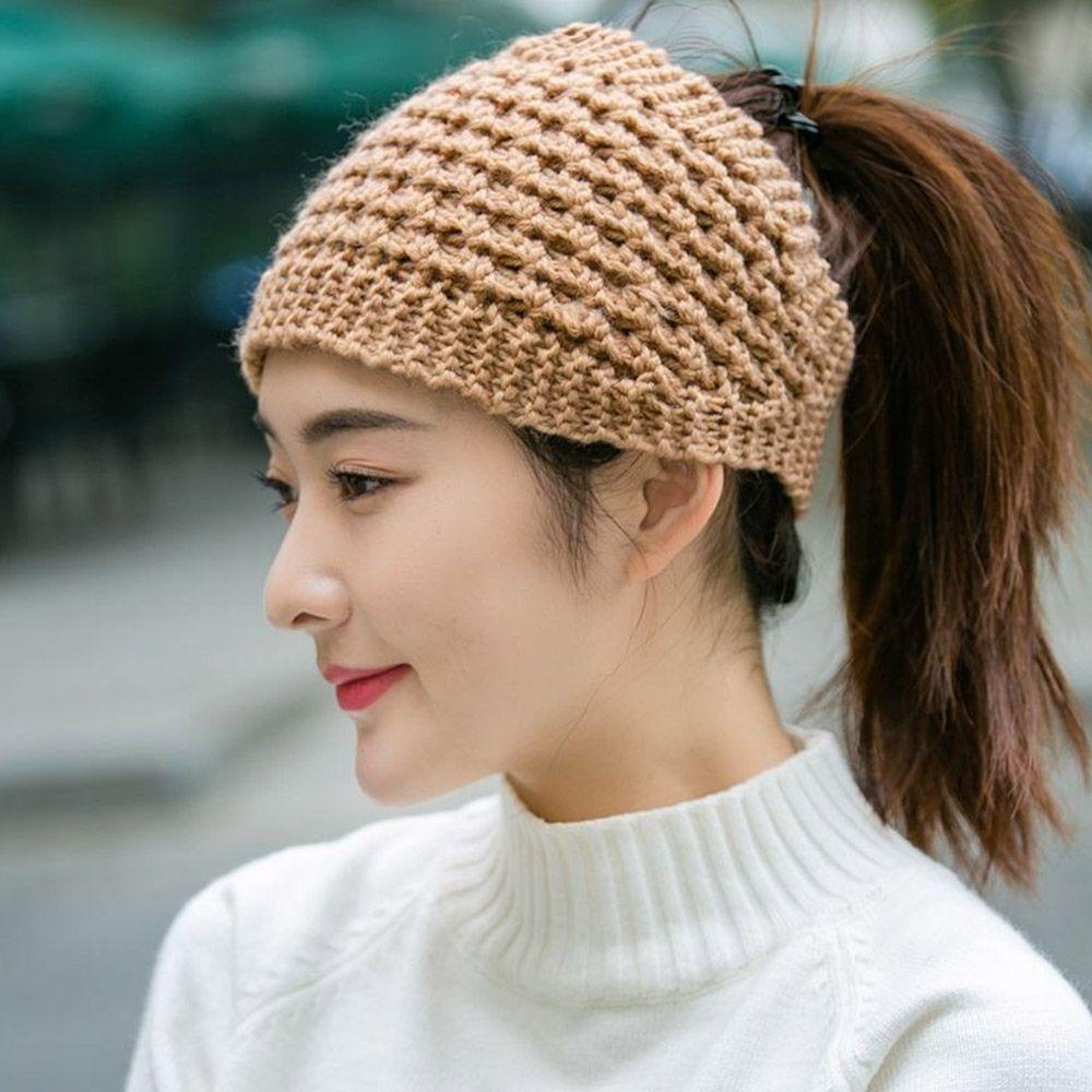 Warm Soft Stretch Headwear Warmers Hat Knitted Turban Winter Headbands Head Wraps
