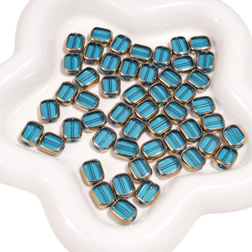 5-10pcs Ellipse Glass Bead Crystal Scattered Beads For DIY Bracelets Necklaces Jewelry Making