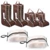 6Pcs Shoe Storage Bag Long Short Boot  Protection Cover Waterproof Dustproof Portable Travel Zipper Pouch Organizer