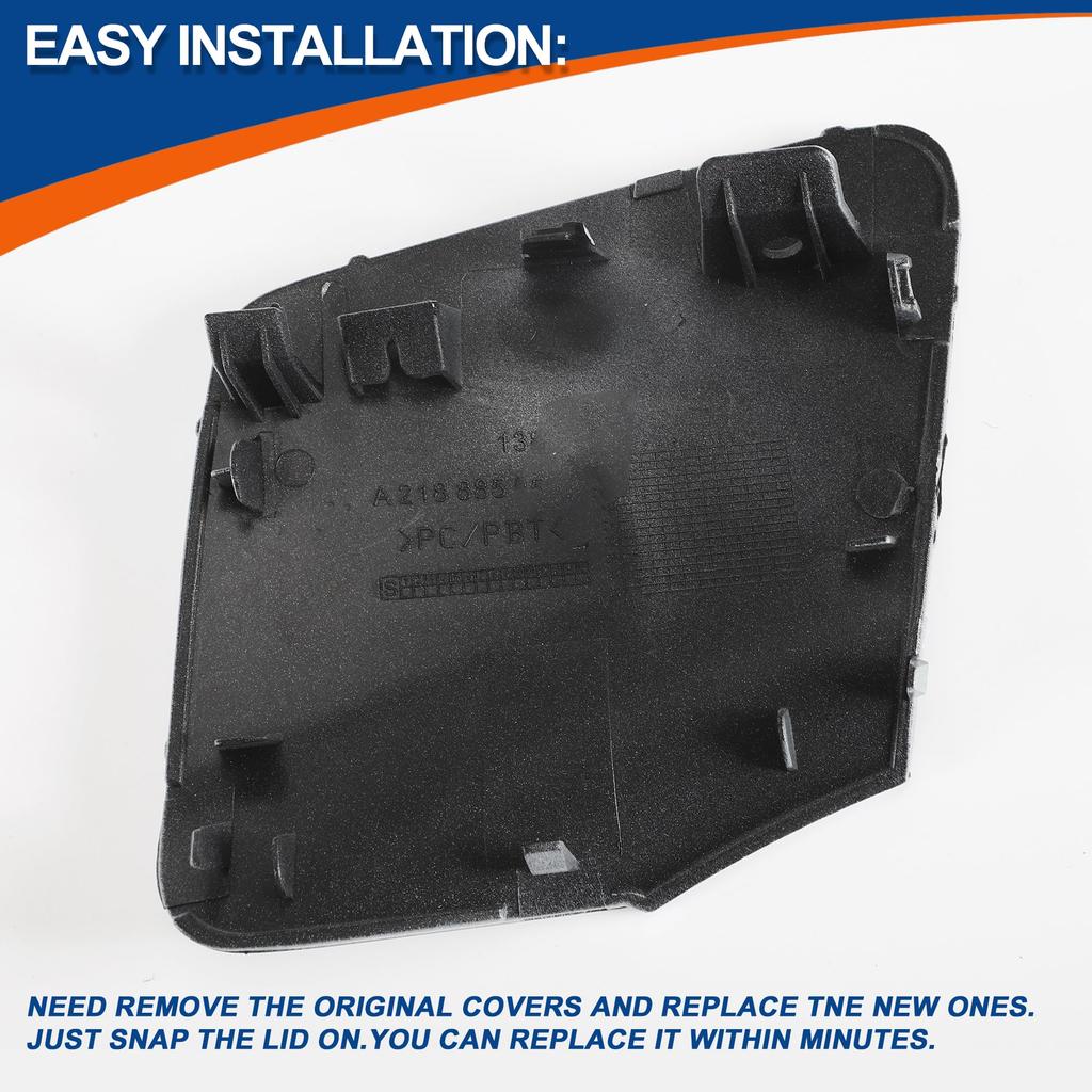 ACROPIX Front Car Bumper Toe Hook Diamond for Mercedes and Benz CLS W218 CLS550 Part 1 Piece Cover, Silver, 2015-2018, Number A2188850626,