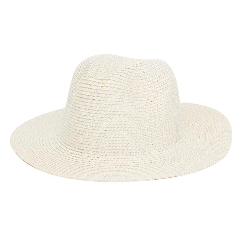 25 Colors Outdoor Sun Protection Women Beach Cowboy Hat Spring Summer Shade Solid Color Men Straw Hat Jazz Cap