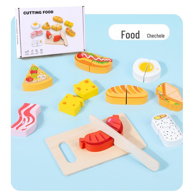 Wooden Velcro Cutting Fruits & Vegetables Play Set for Early Childhood Education