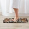 1PC X-Frame Timber Pattern Kitchen Rug Non-Slip Door Mat Pop design Bathroom Rug Bath Mat Carpet for Home Sink Laundry ecoreeree