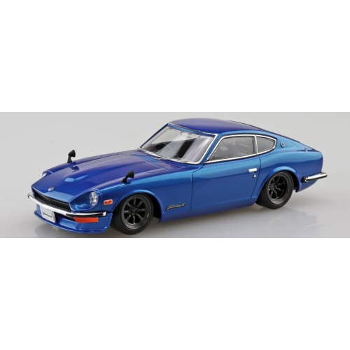 Aoshima Bunka Kyozai (AOSHIMA) 1/32 Scale Rakupla Snap Kit No. 15CU-BE Nissan S30 Fairlady Z Custom Blue Metallic Pre-Colored Plastic Model Kit (Autom