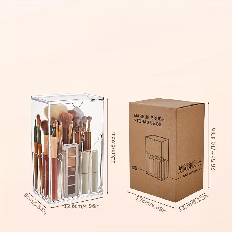 Makeup storage box large capacity polished finish, no installation required, eye shadow, eyebrow, foundation brush storage box