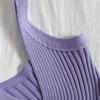 Versatile Slim Fit Base Camisole for Spring and Summer Solid Color Pit Stripe Short Knit Vest for Students