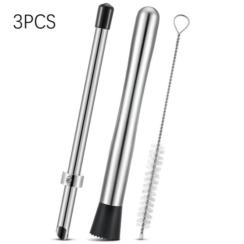 1/2/3Pcs Stainless Steel Straw Hole Puncher Stainless Steel Puncher Straw Hole Punch Tool For Plastic Lid Lemonade Cups For Cafe