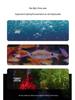 Siebenfarbige LED-Aquarium-Vulkanleuchte mit Luftstein-Blaseneffekt