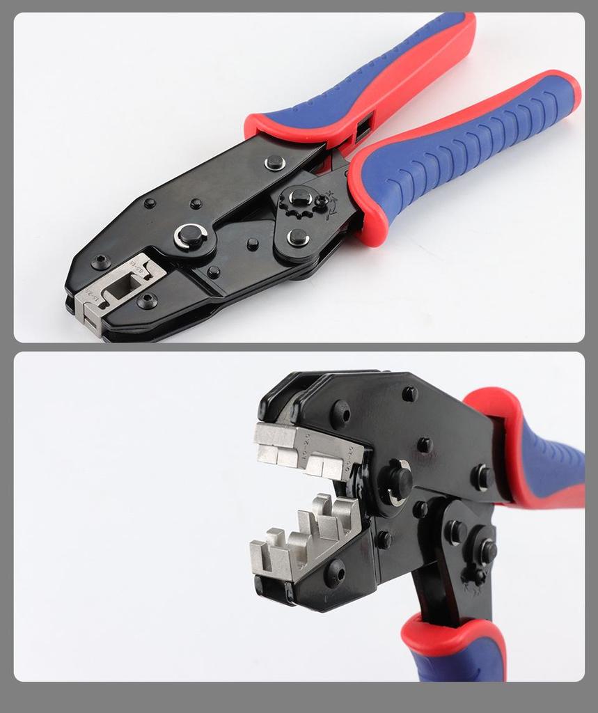 4.8/6.3 Flag-Type Insulated Spade & Bare Wire Crimping Pliers YF-056FL