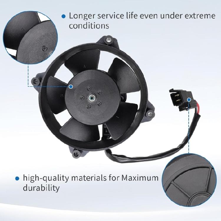Cooling Fan Motor Ventilator Assembly 147CFM 12V Puller Low Profile Fan