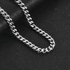 10PCS Cuban Chain 3.5/5/7/9mm Mens Necklace Stainless Steel Chain for Women Jewelry Christmas Gift