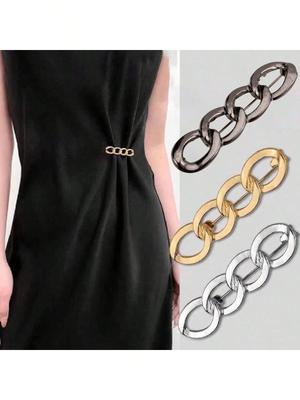 Chain Shape Pants Waist Trimmer, Loose Jeans Button, Seamless Button, Detachable and Adjustable Button Pin Jeans Women's Skirt