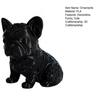 3D Printed French Bulldog Ornament, Black Glossy Dog Sculpture, Minimalist Cute Bulldog Figurine Desktop Decoration for Dog Lovers Gift