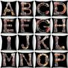 Metal Mechanical Style Letter Pattern Decorative Pillowcase Living Room Office Ornaments Home Pillowcase