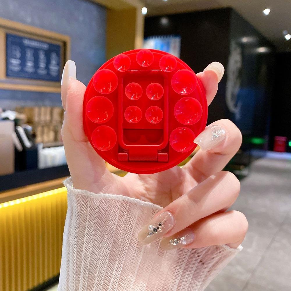 Foldable Suction Cup Phone Holder Silicone Phone Mount  Smartphone Accessory